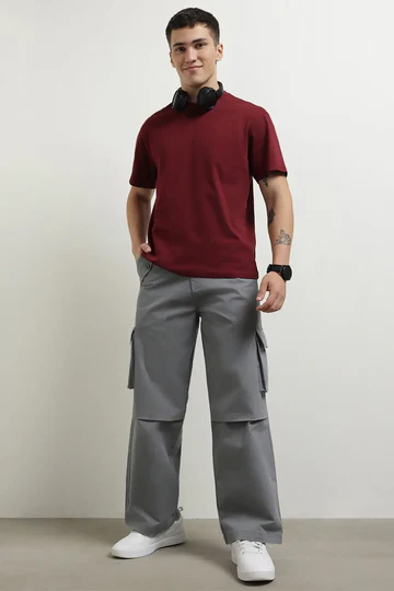 Classic Straight Fit Woven Cargo Pants