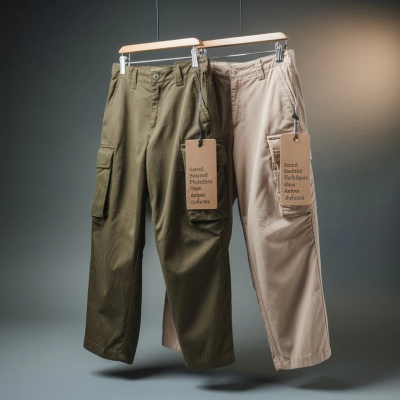 Stone Beige & Olive Drab Cargo Pants (Pack of 2)