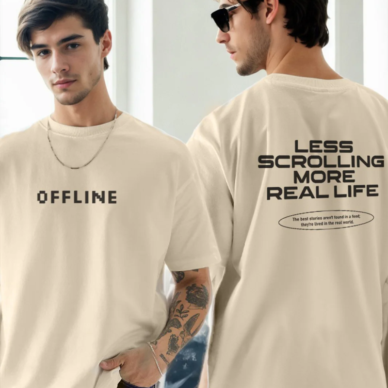 Less Scrolling Oversized T-Shirt